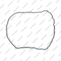 Прокладка поддона бокового (тип 1, 2009-up, резиновая)