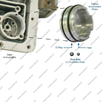 Поршень аккумулятора 1-2, 3-4*